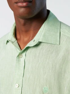Outlet^North Sails 'Linen Shirt GARDEN GREEN