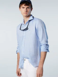 Outlet^North Sails 'Linen Shirt LIGHT BLUE