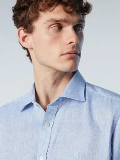 Outlet^North Sails 'Linen Shirt LIGHT BLUE