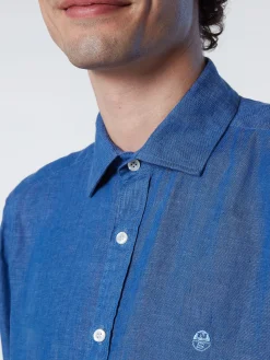 Outlet^North Sails 'Linen Shirt DARK DENIM