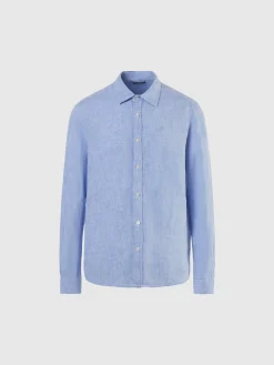 Shirts^North Sails 'Long-sleeved Linen Shirt LIGHT BLUE