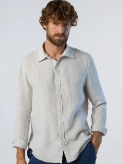 Shirts^North Sails 'Long-sleeved Linen Shirt DOVE