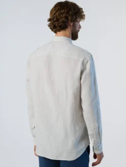 Shirts^North Sails 'Long-sleeved Linen Shirt DOVE