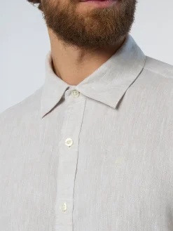 Shirts^North Sails 'Long-sleeved Linen Shirt DOVE