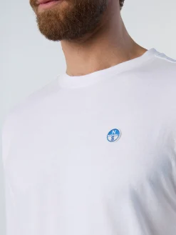 T-shirts^North Sails 'Long-sleeved T-shirt With Logo Patch WHITE