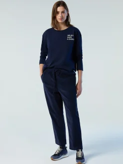 Outlet^North Sails 'Long-sleeved T-shirt With Slogan Prints NAVY BLUE