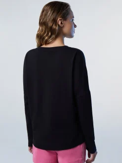 T-shirts & Tops^North Sails 'Long-sleeved T-shirt With Tonal Print BLACK