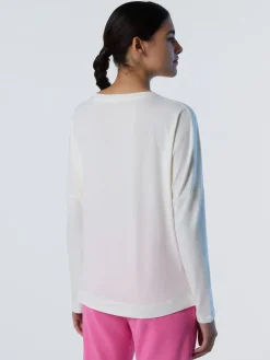 T-shirts & Tops^North Sails 'Long-sleeved T-shirt With Tonal Print MARSHMALLOW