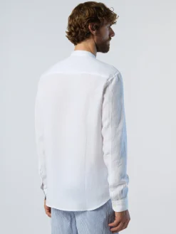 Shirts^North Sails 'Mandarin Collar Shirt WHITE