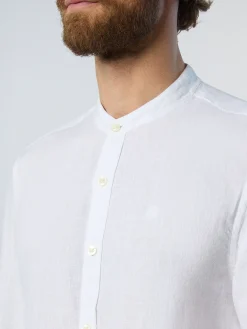 Shirts^North Sails 'Mandarin Collar Shirt WHITE