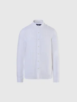 Shirts^North Sails 'Mandarin Collar Shirt WHITE