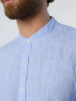 Shirts^North Sails 'Mandarin Collar Shirt LIGHT BLUE