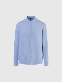 Shirts^North Sails 'Mandarin Collar Shirt LIGHT BLUE