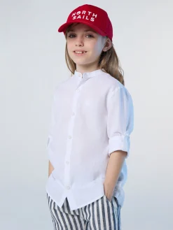 Shirts^North Sails 'Mandarin Collar Shirt WHITE