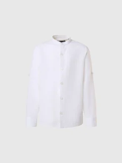 Shirts^North Sails 'Mandarin Collar Shirt WHITE