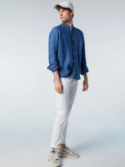 Outlet^North Sails 'Mandarin Collar Shirt DARK DENIM