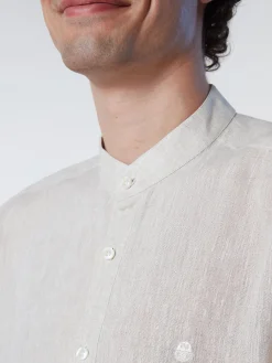 Outlet^North Sails 'Mandarin Collar Shirt DOVE