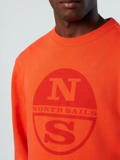 Outlet^North Sails 'Maxi Logo Sweatshirt BRIGHT ORANGE