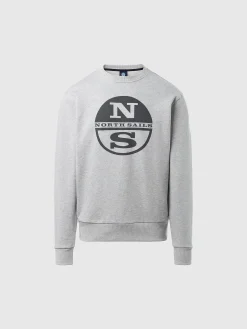 Outlet^North Sails 'Maxi Logo Sweatshirt GREY MELANGE