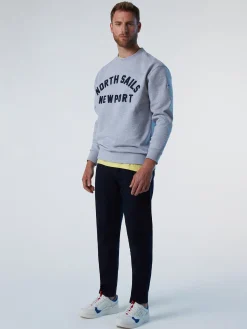 Trousers^North Sails 'Mischief Pleated Chinos NAVY BLUE