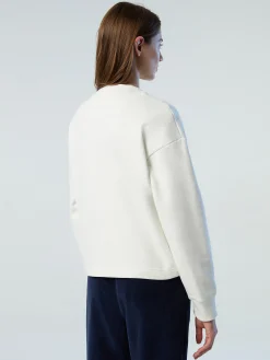 Outlet^North Sails 'Mock-neck Slogan Sweatshirt MARSHMALLOW