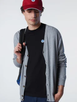 Outlet^North Sails 'Organic Cotton Cardigan GREY MELANGE