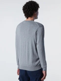 Outlet^North Sails 'Organic Cotton Cardigan GREY MELANGE