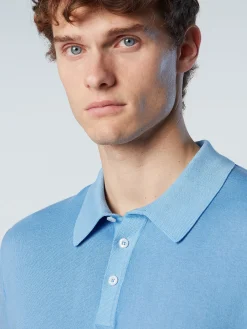Outlet^North Sails 'Organic Cotton Polo Shirt CORNFLOWER BLUE