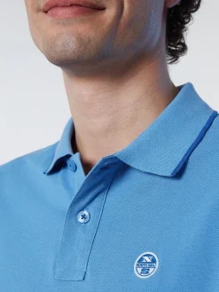 Outlet^North Sails 'Organic Cotton Polo Shirt CORNFLOWER BLUE