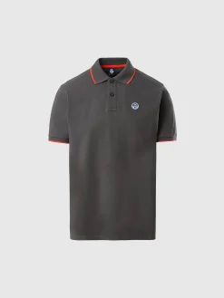 Outlet^North Sails 'Organic Cotton Polo Shirt ASPHALT