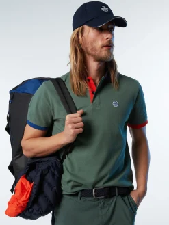 Outlet^North Sails 'Organic Cotton Polo Shirt MILITARY GREEN