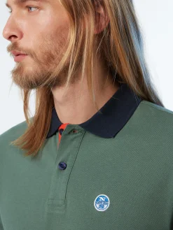 Outlet^North Sails 'Organic Cotton Polo Shirt MILITARY GREEN