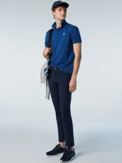 Outlet^North Sails 'Organic Cotton Polo Shirt OCEAN BLUE