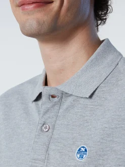 Outlet^North Sails 'Organic Cotton Polo Shirt GREY MELANGE