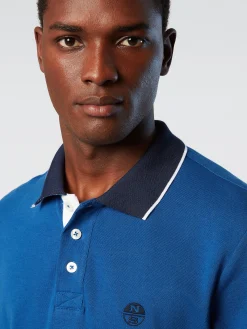 Outlet^North Sails 'Organic Cotton Polo Shirt OCEAN BLUE