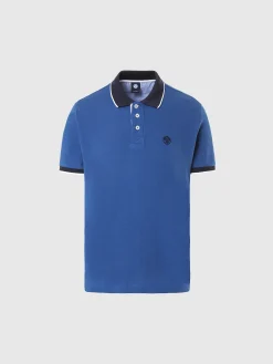 Outlet^North Sails 'Organic Cotton Polo Shirt OCEAN BLUE