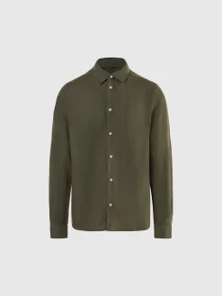 Shirts^North Sails 'Plain Linen Shirt DUSTY OLIVE