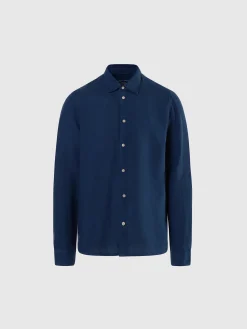 Shirts^North Sails 'Plain Linen Shirt DARK DENIM