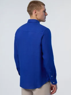 Shirts^North Sails 'Plain Linen Shirt SURF BLUE