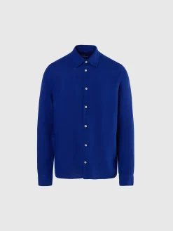 Shirts^North Sails 'Plain Linen Shirt SURF BLUE