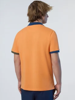 Polo Shirts^North Sails 'Polo Shirt With Collar Lettering TANGERINE