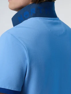 Polo Shirts^North Sails 'Polo Shirt With Collar Lettering LIGHT BLUE