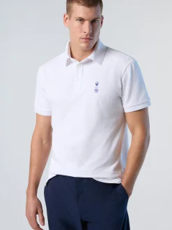 Polo Shirts^North Sails 'Polo Shirt With Collar Stripes WHITE