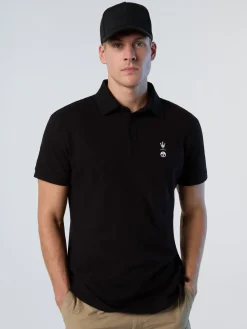 Polo Shirts^North Sails 'Polo Shirt With Collar Stripes BLACK