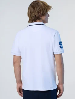 Polo Shirts^North Sails 'Polo Shirt With College Patches WHITE