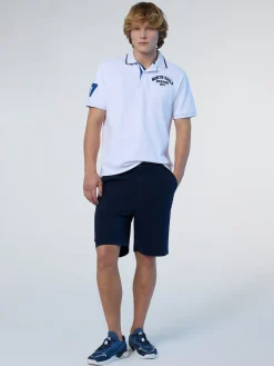 Polo Shirts^North Sails 'Polo Shirt With College Patches WHITE