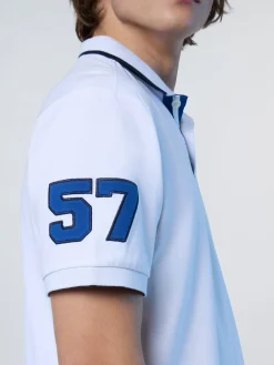 Polo Shirts^North Sails 'Polo Shirt With College Patches WHITE