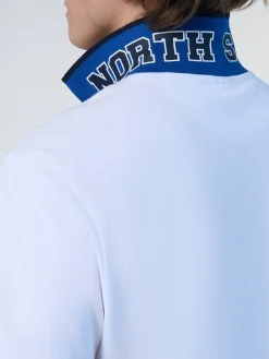 Polo Shirts^North Sails 'Polo Shirt With College Patches WHITE