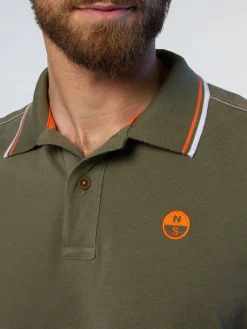 Polo Shirts^North Sails 'Polo Shirt With Embroidered Logo DUSTY OLIVE
