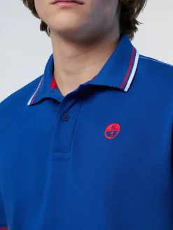 Polo Shirts^North Sails 'Polo Shirt With Embroidered Logo OCEAN BLUE